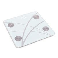 Balanza smart Senssun 4 electrodos, 15 funcionalidades, blanco