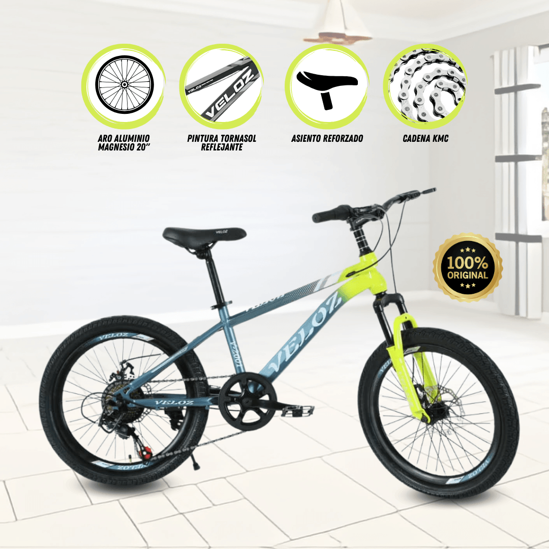 Imagen 2 del producto Bicicleta para niño Palmeira Alt, Aro 20"", amarillo