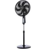 Ventilador de pedestal, 18"", antimosquitos, 3 velocidades, negro