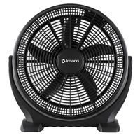 Ventilador recirculador 16"", 55W, 3 velocidades, ajustable, negro