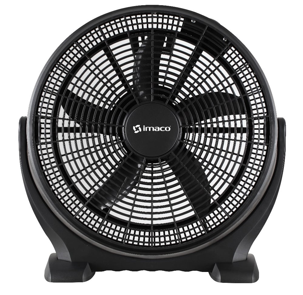 Ventilador recirculador 16", 55W, 3 velocidades, ajustable, negro