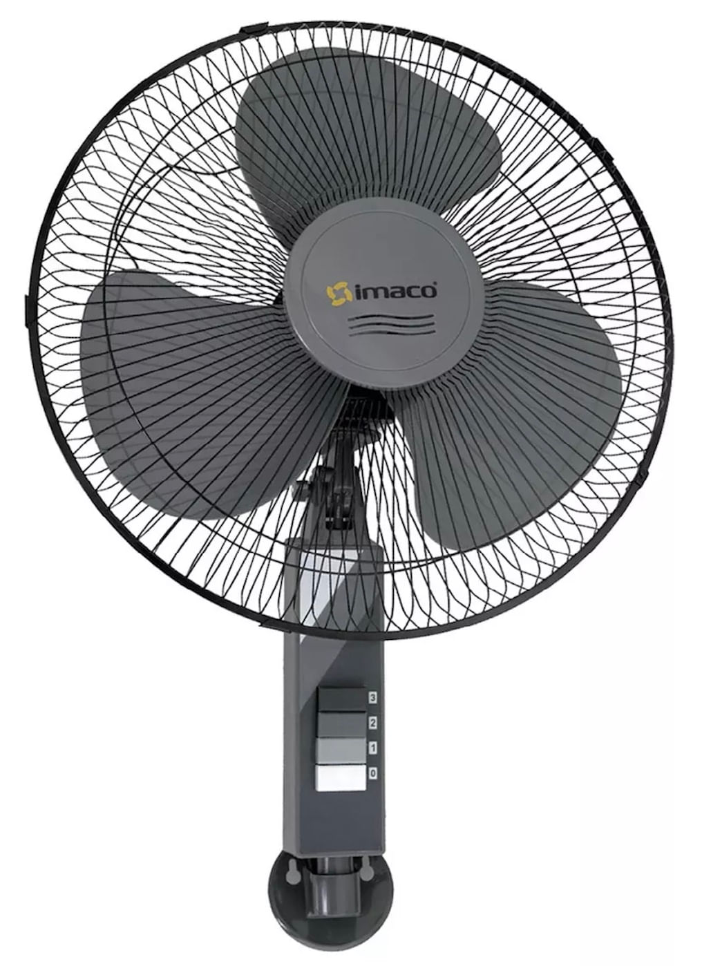 Imagen 2 del producto Ventilador de 3 aspas para mesa, pared, pedestal, 45W, 3 velocidades, negro