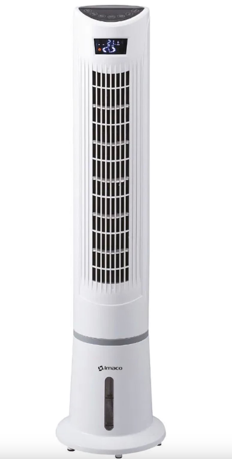 Enfriador de Aire Digital, 3 velocidades, 85W, humidificar el aire de tu hogar, blanco