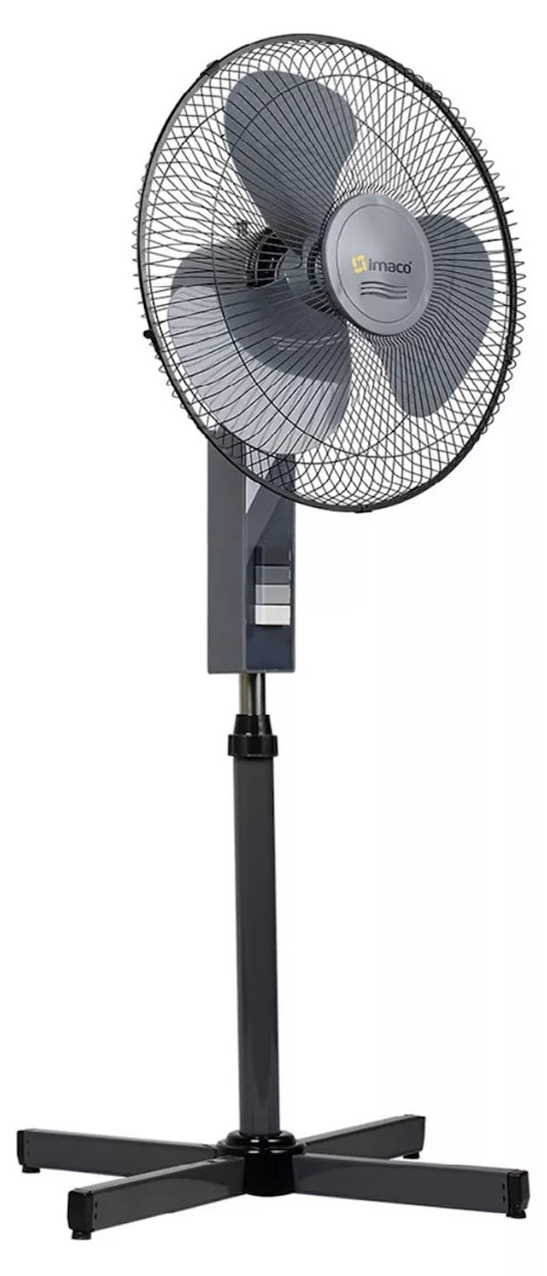 Imagen 2 del producto Ventilador de pedestal, 16"", 3 velocidades, 45W, altura ajustable, negro