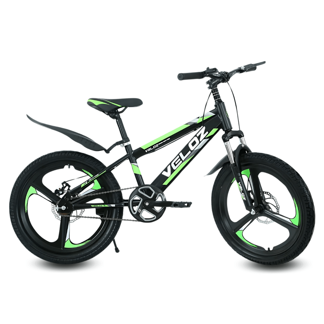 Bicicleta palmeira aspa, aro 16", timón y codo de aluminio reforzado, verde