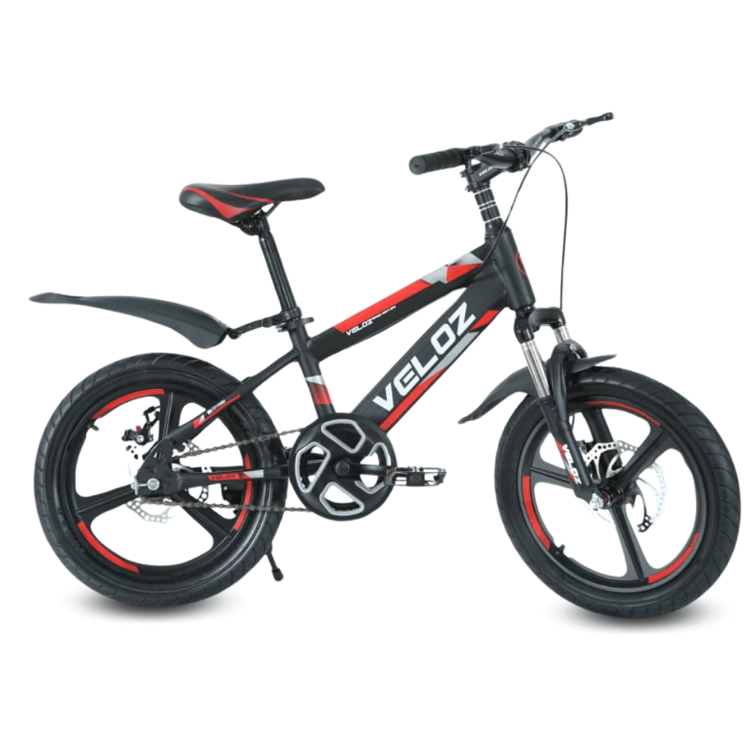 Bicicleta palmeira aspa, aro 16", timón y codo de aluminio reforzado, rojo