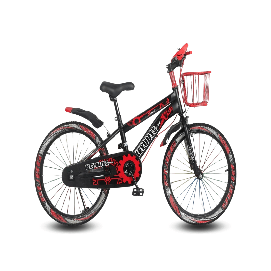 Bicicleta deportiva Ashvin II, aro 20", timón y codo de aluminio reforzado, roja