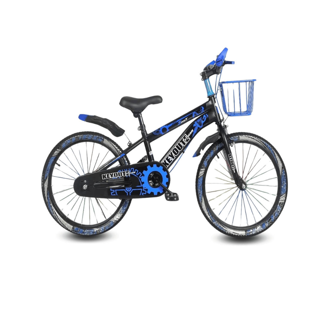 Bicicleta deportiva Ashvin II, aro 20", timón y codo de aluminio reforzado, azul