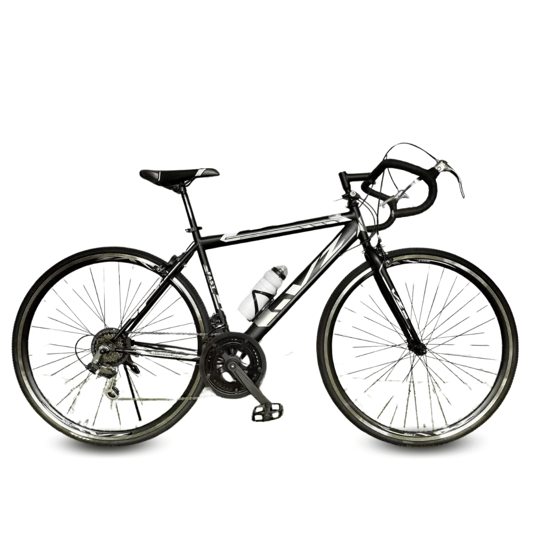 Bicicleta palmeira racer, aro 27", aerodinámico y ligero, negro