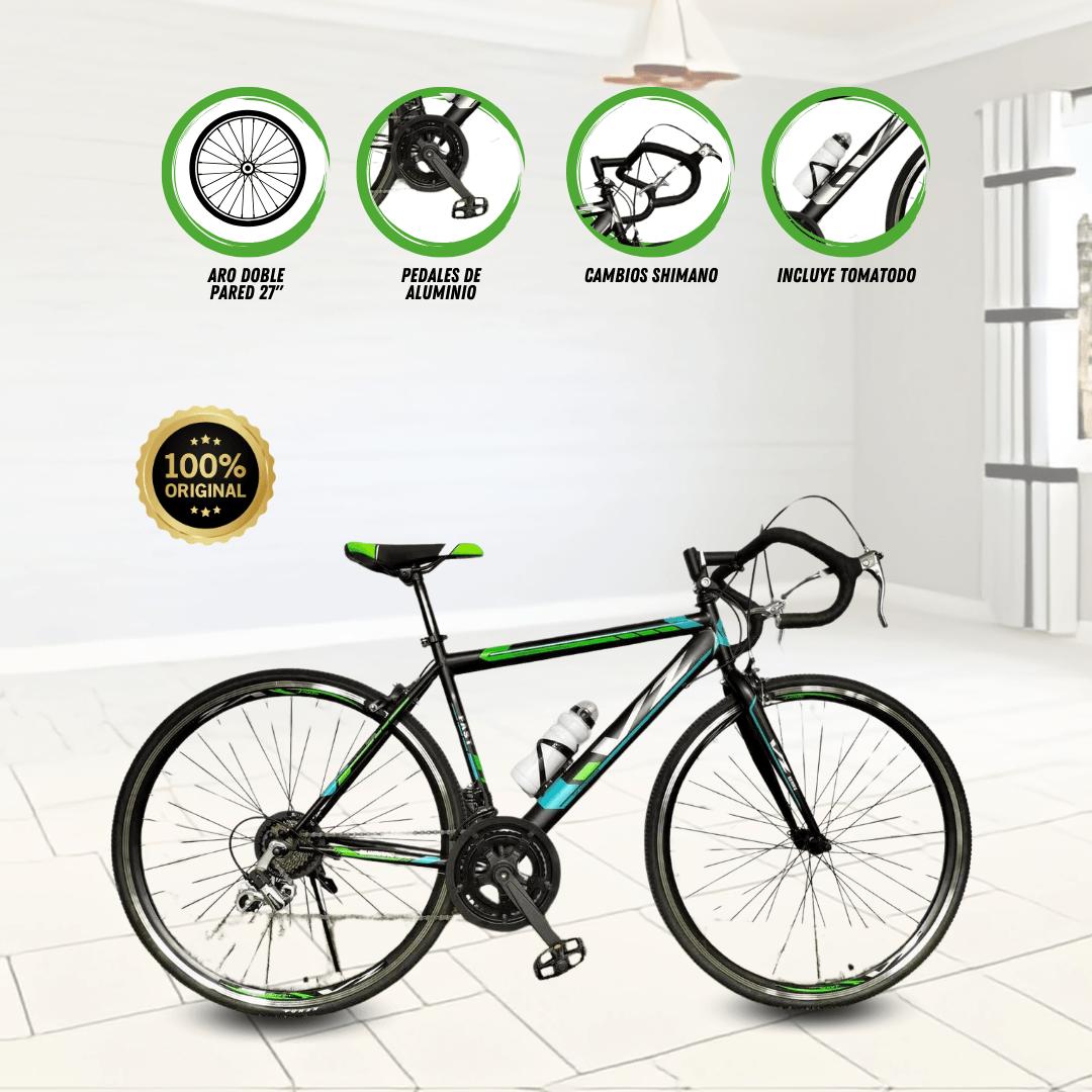 Imagen 2 del producto Bicicleta palmeira racer, aro 27"", aerodinámico y ligero, verde