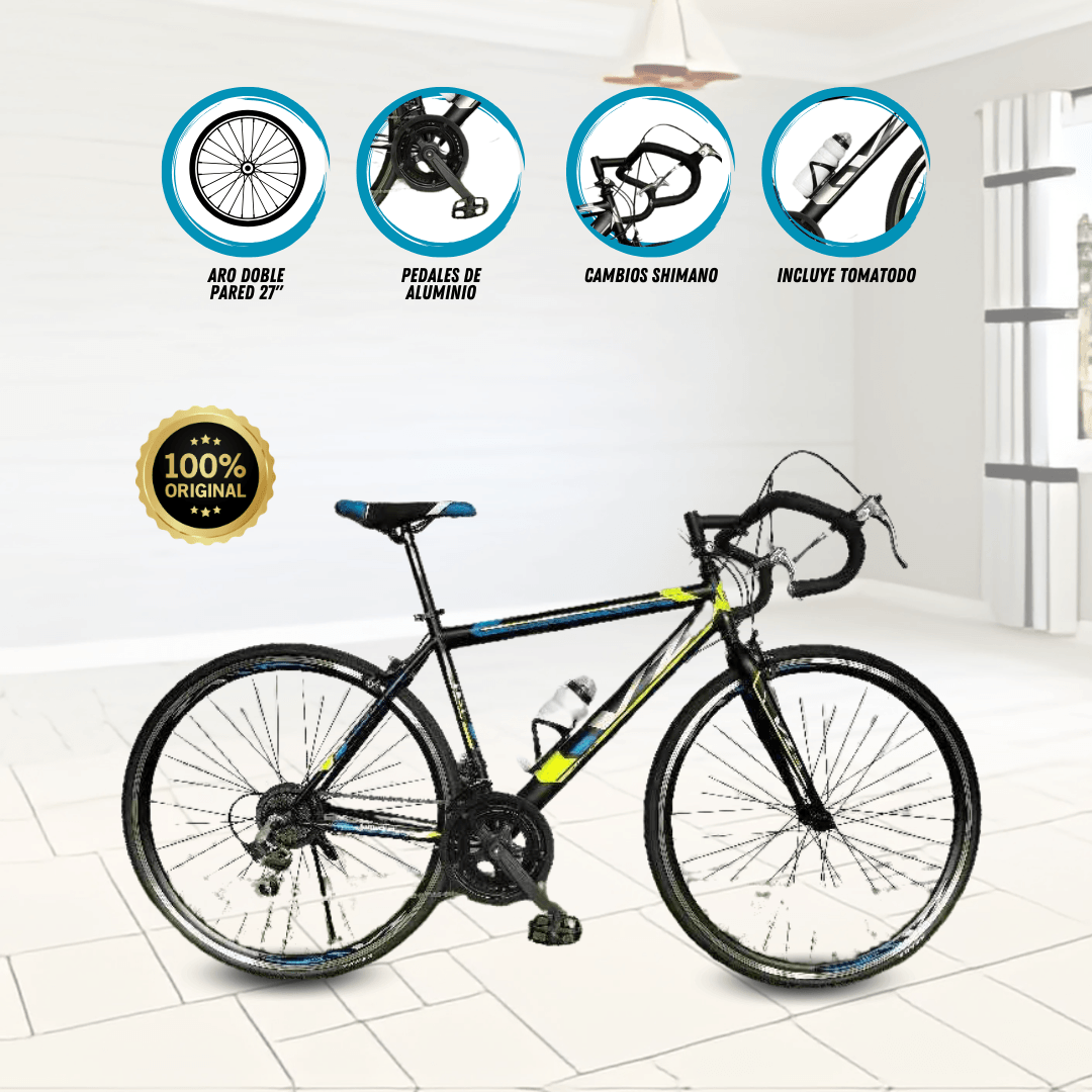 Imagen 2 del producto Bicicleta palmeira racer, aro 27"", aerodinámico y ligero, azul