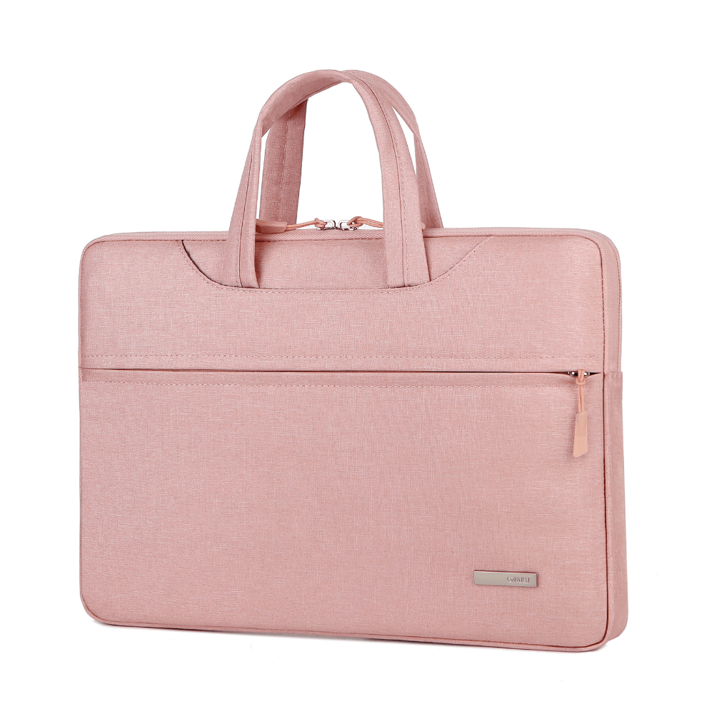 Funda para laptop 15.6", oxford impermeable, interior afelpado, con agarradera, rosa