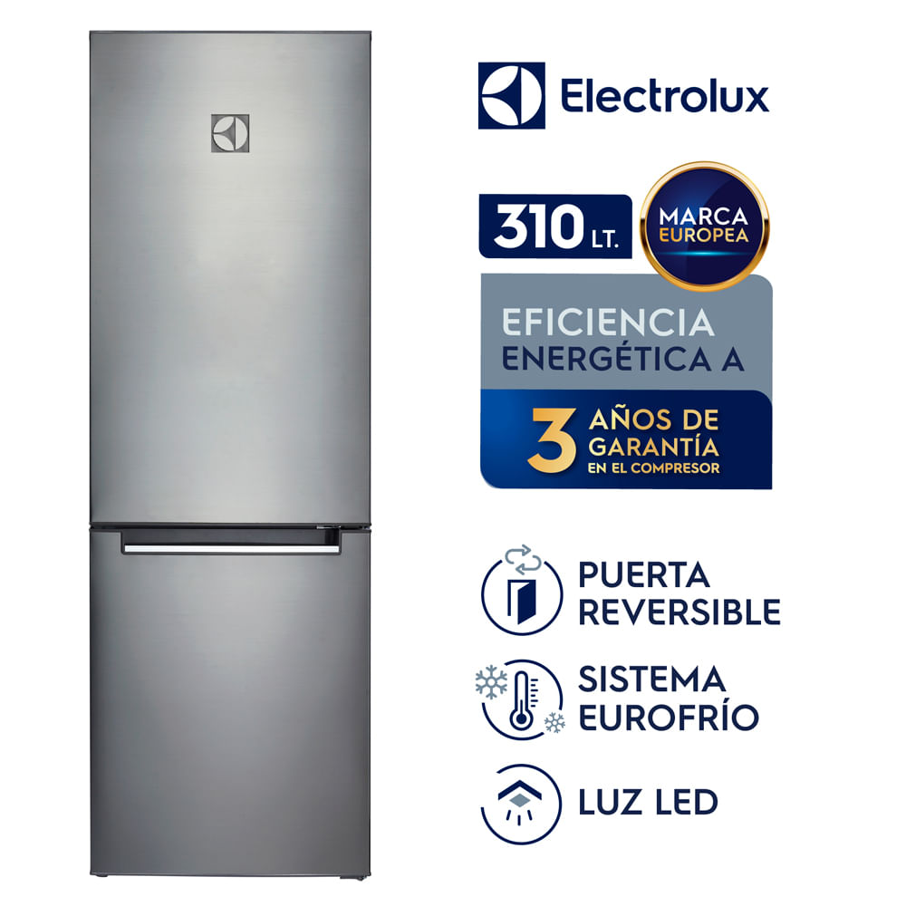 Imagen 2 del producto Refrigerador Frost Bottom Freezer Electrolux  310 Litros Silver - ERT32G2KSQS