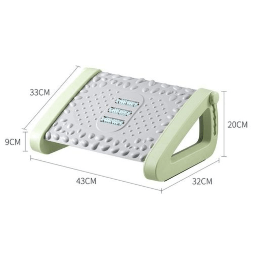 Imagen 2 del producto Reposapiés ergonómico, ajustable, mejora la postura, antideslizante, verde