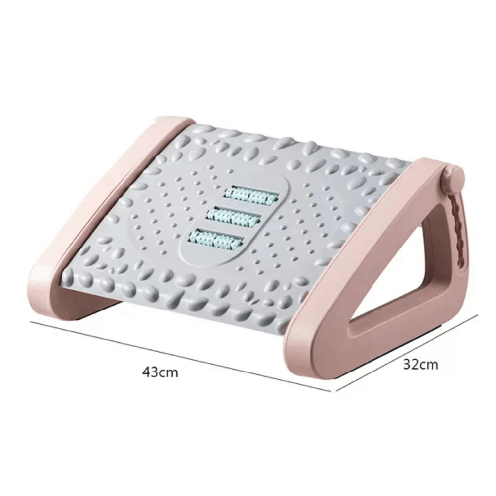 Imagen 2 del producto Reposapiés ergonómico, ajustable, mejora la postura, antideslizante, rosa