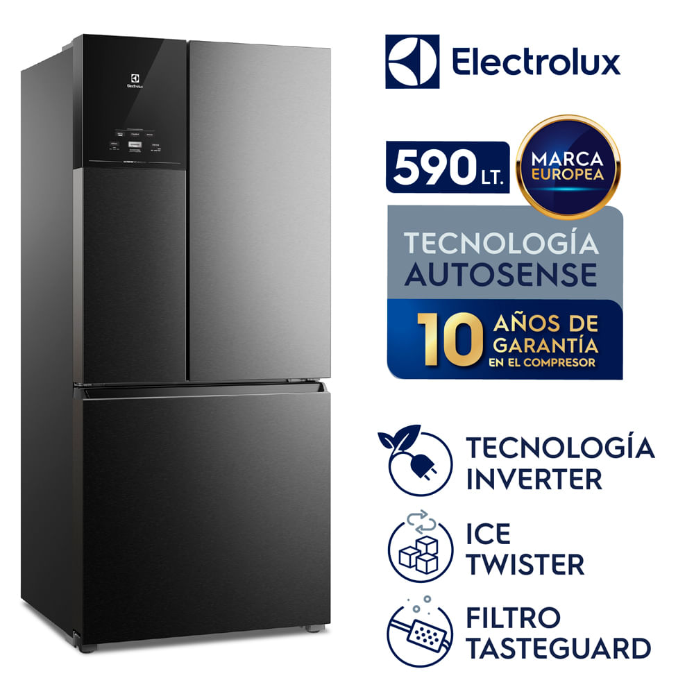 Imagen 2 del producto Refrigeradora Multidoor No Frost IM8B Electrolux, capacidad 590 litros, negro