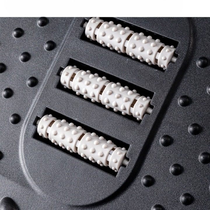 Imagen 2 del producto Reposapiés ergonómico, ajustable en altura, con masaje y base antideslizante, negro