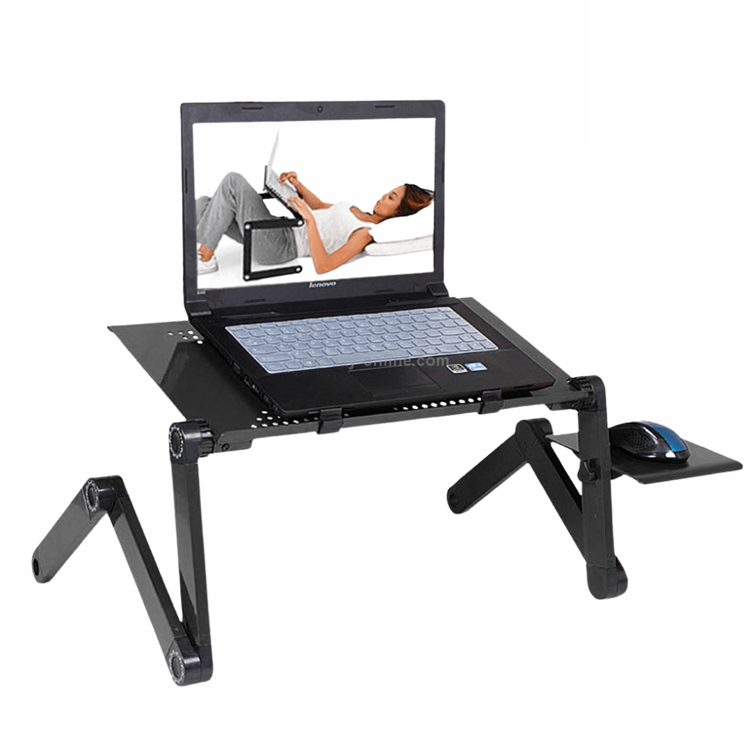 Mesa cooler plegable smart table, aluminio, soporta 20kg, ajustable, con ventilador, negro