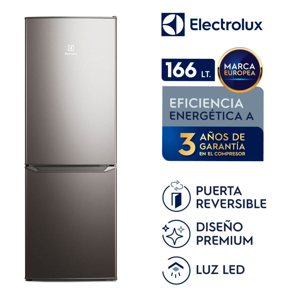 Imagen 2 del producto Refrigerador Electrolux ERB162HS Frost Bottom Freezer 166 litros, panel digital, plateado