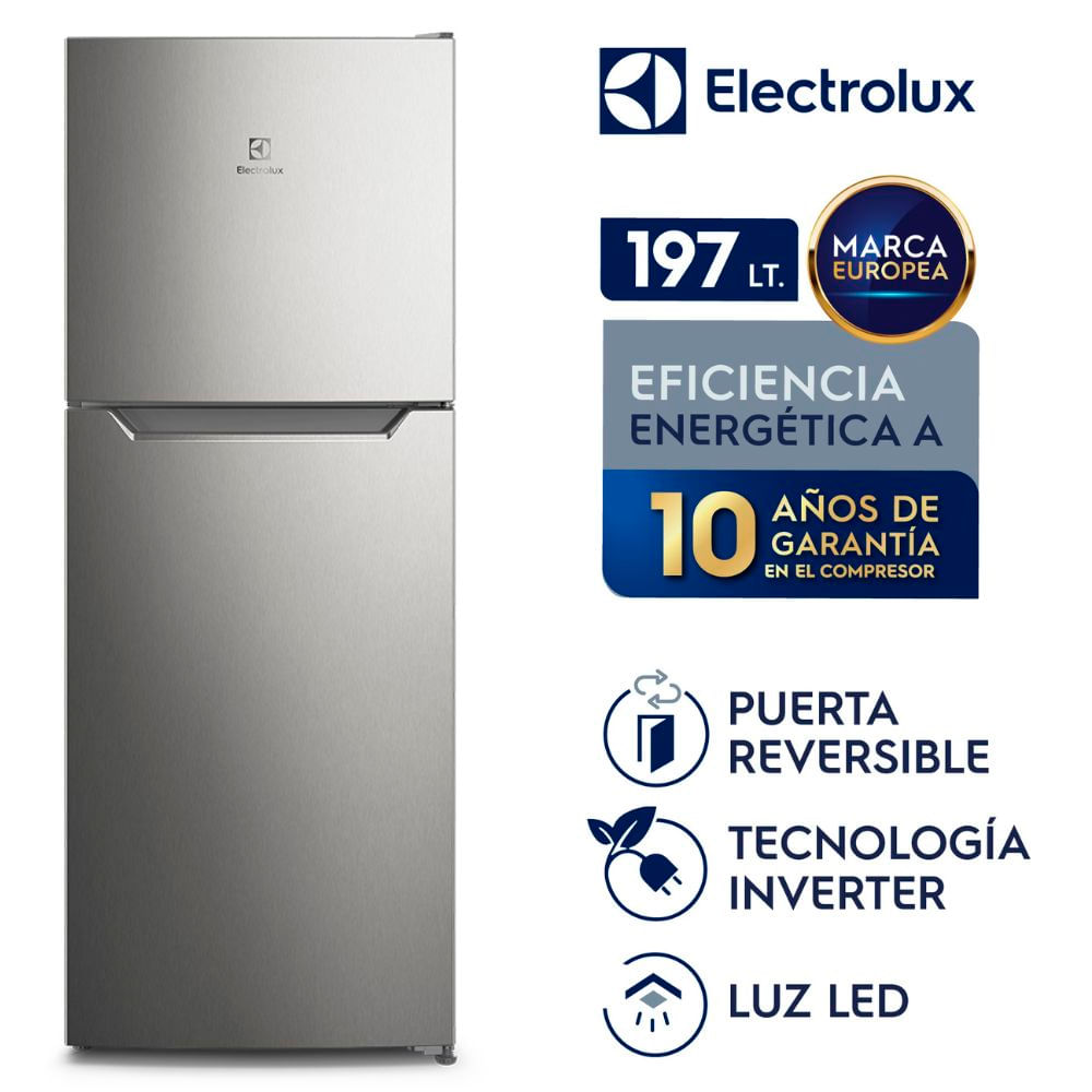 Imagen 2 del producto Refrigerador Electrolux No Frost Top Mount, capacidad 197 litros - ERT23F2P4AS