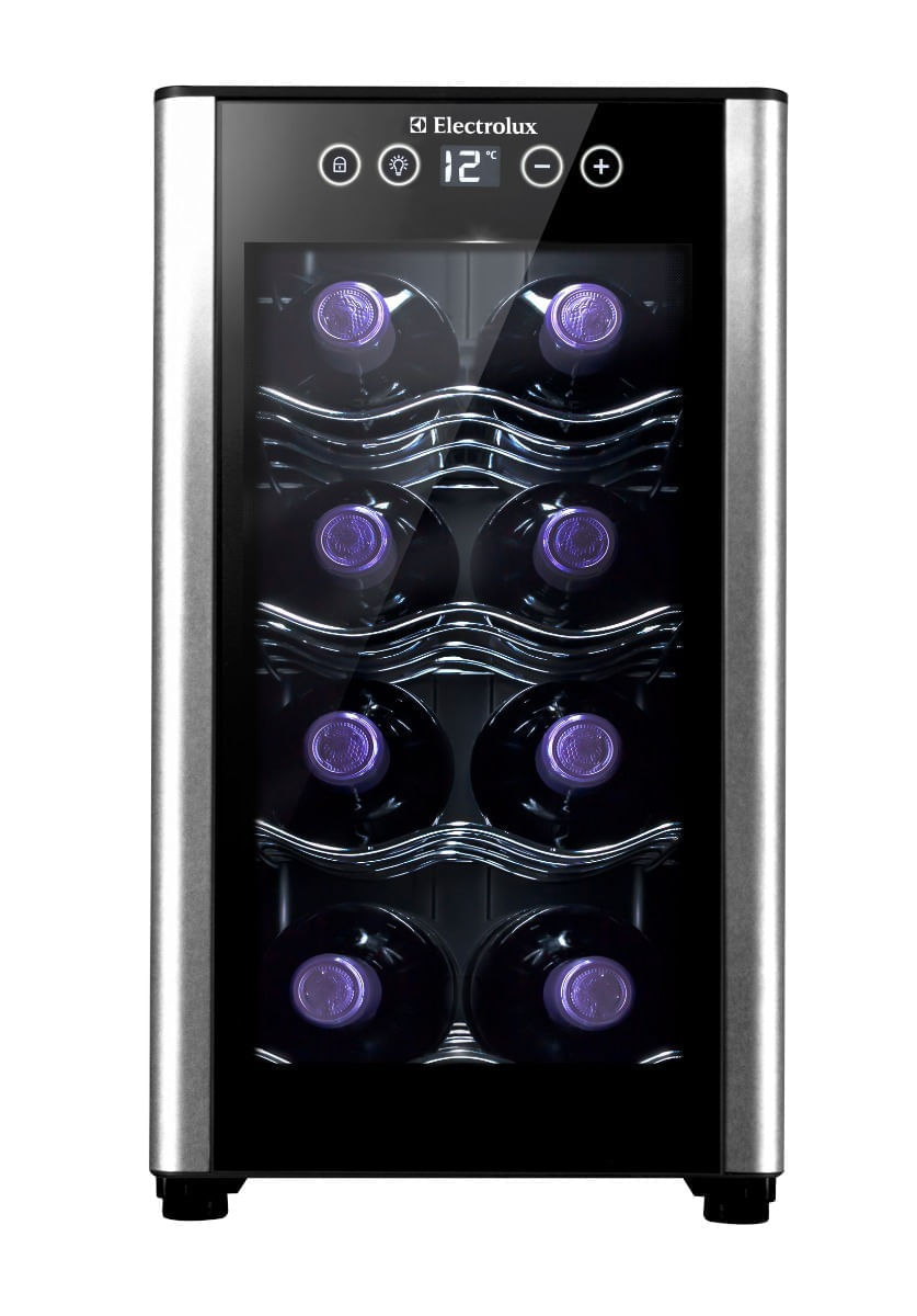 Vinera Termoeléctrica One Door Electrolux  8 Botellas Negro - ERW082XAMB