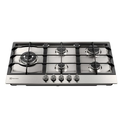 Cocina empotrable Electrolux KE9DX 86 cm, 5 quemadores, conexión a gas, acero inoxidable