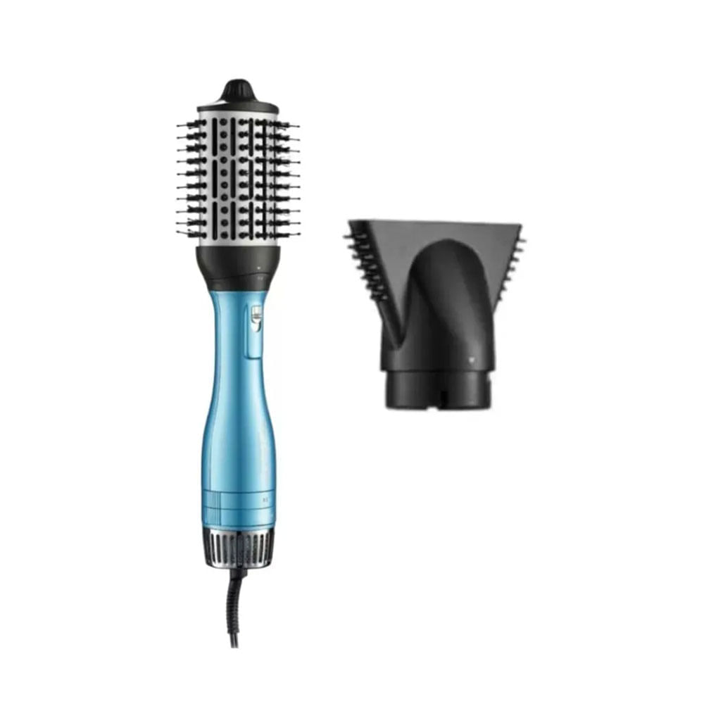 Imagen 2 del producto Cepillo y secador de aire caliente BaBylissPRO, desmontable 2 en 1, nano titanium, celeste