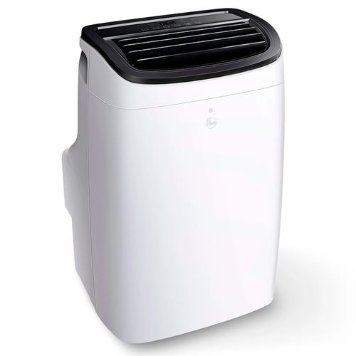 Aire acondicionado portátil 9k BTU Rheem, panel digital, blanco