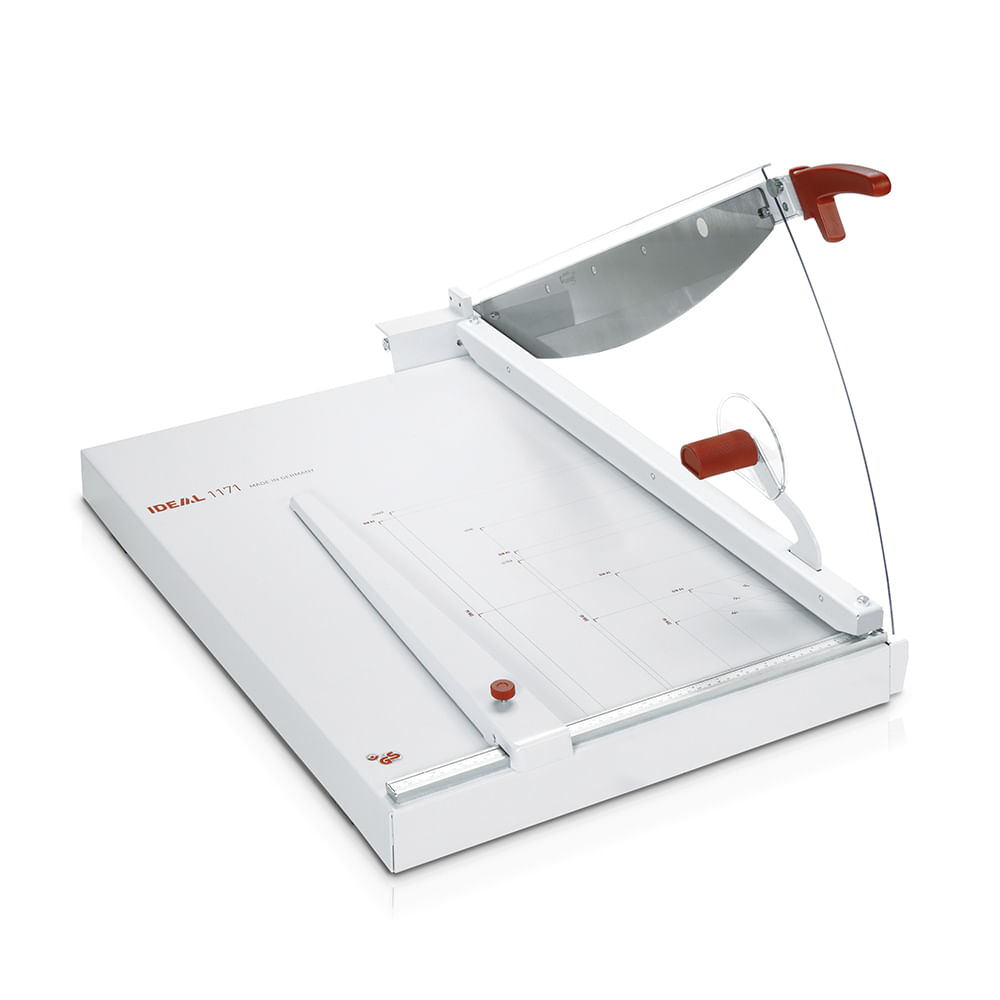 Cortadora Ideal 1171, A3-A6, cuchilla de acero, corte preciso, base metálica, gris