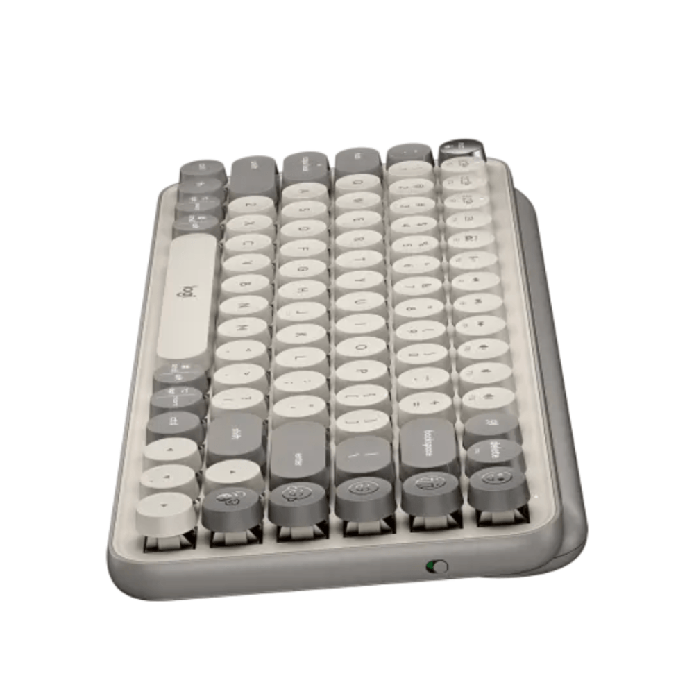 Imagen 2 del producto Teclado POP Keys Mist Logitech, mecánico, inalámbrico, Bluetooth 5.1, color gris y arena