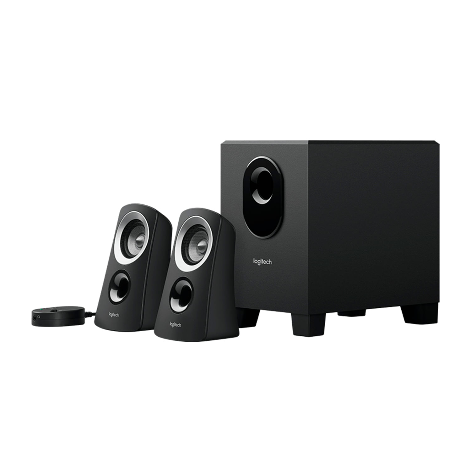 Imagen 2 del producto Parlante Logitech Z313, con subwoofer, 25w, 3.5 mm, cuenta con ajuste de volumen, negro