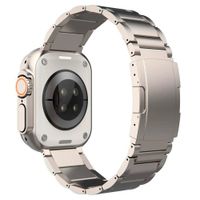 Correa titanio URVOI, eslabones matte, hebilla desplegable, 130–220 mm, Apple Watch Ultra 49mm