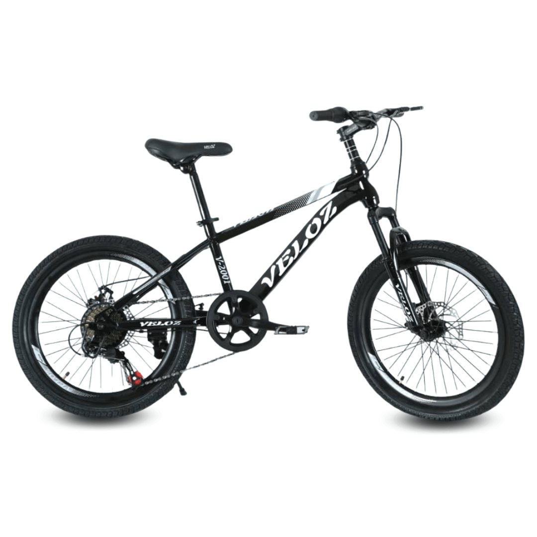 Bicicleta infantil Veloz Palmeira Middle aro 20", seguridad, durabilidad, negro