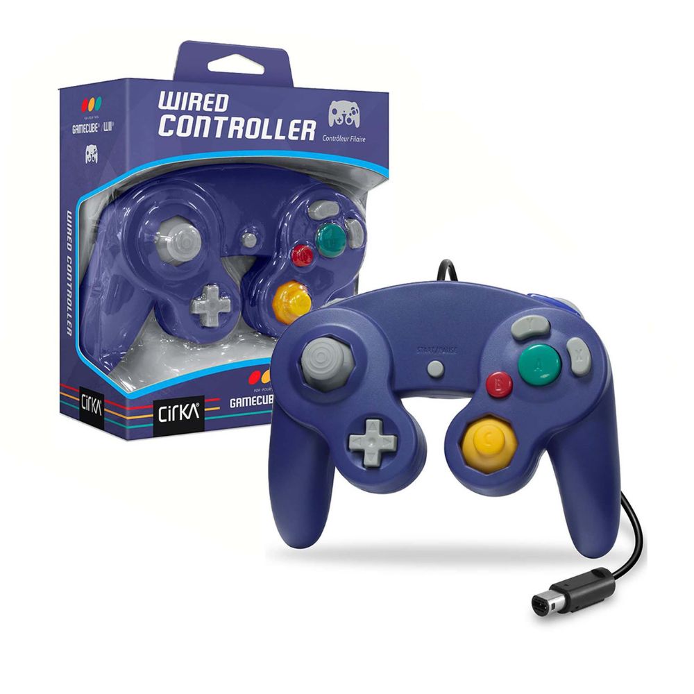 Imagen 2 del producto Mando Gamecube con cable, vibración, botones sensibles a la presión, azul