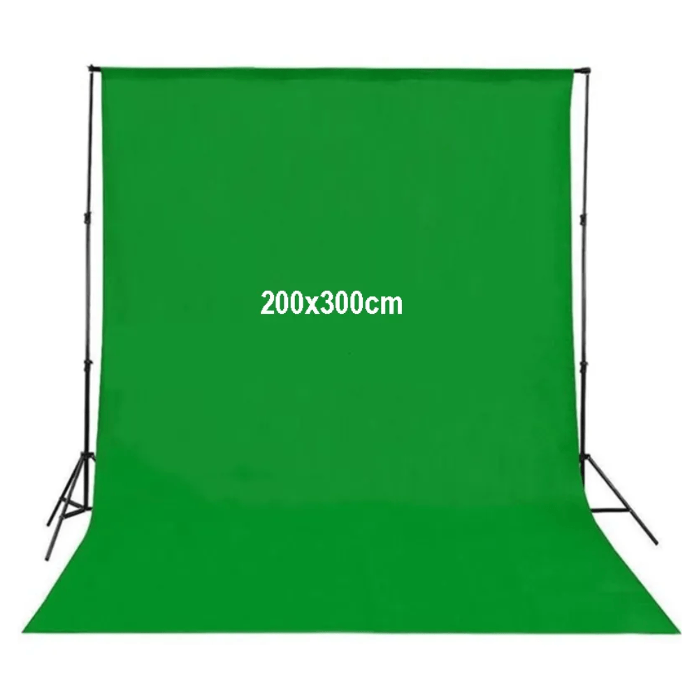 Imagen 2 del producto Kit de iluminación y soporte para fondo 2x3m, softboxes 50x70cm, bombillas Led 135W