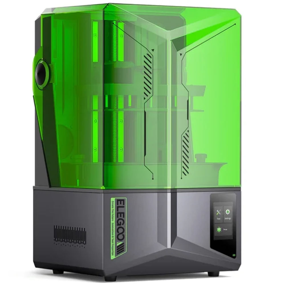 Imagen 2 del producto Impresora 3D Elegoo Saturn 4, tapa con bisagras, USB, verde