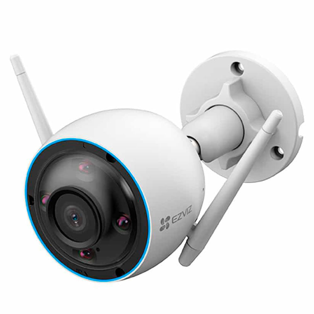 Cámara de seguridad Ezviz IP H3-R100-1J5WKFL exterior, 5MP, Wi-Fi, 3K, IR 30 metros, blanco