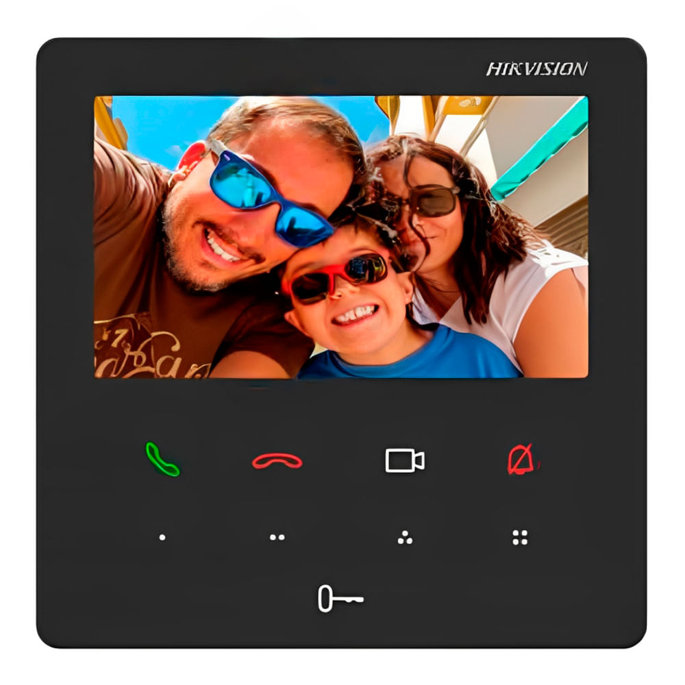 Monitor para videoportero Hikvision DS-KH6110-WE1, 4,3", interior, negro