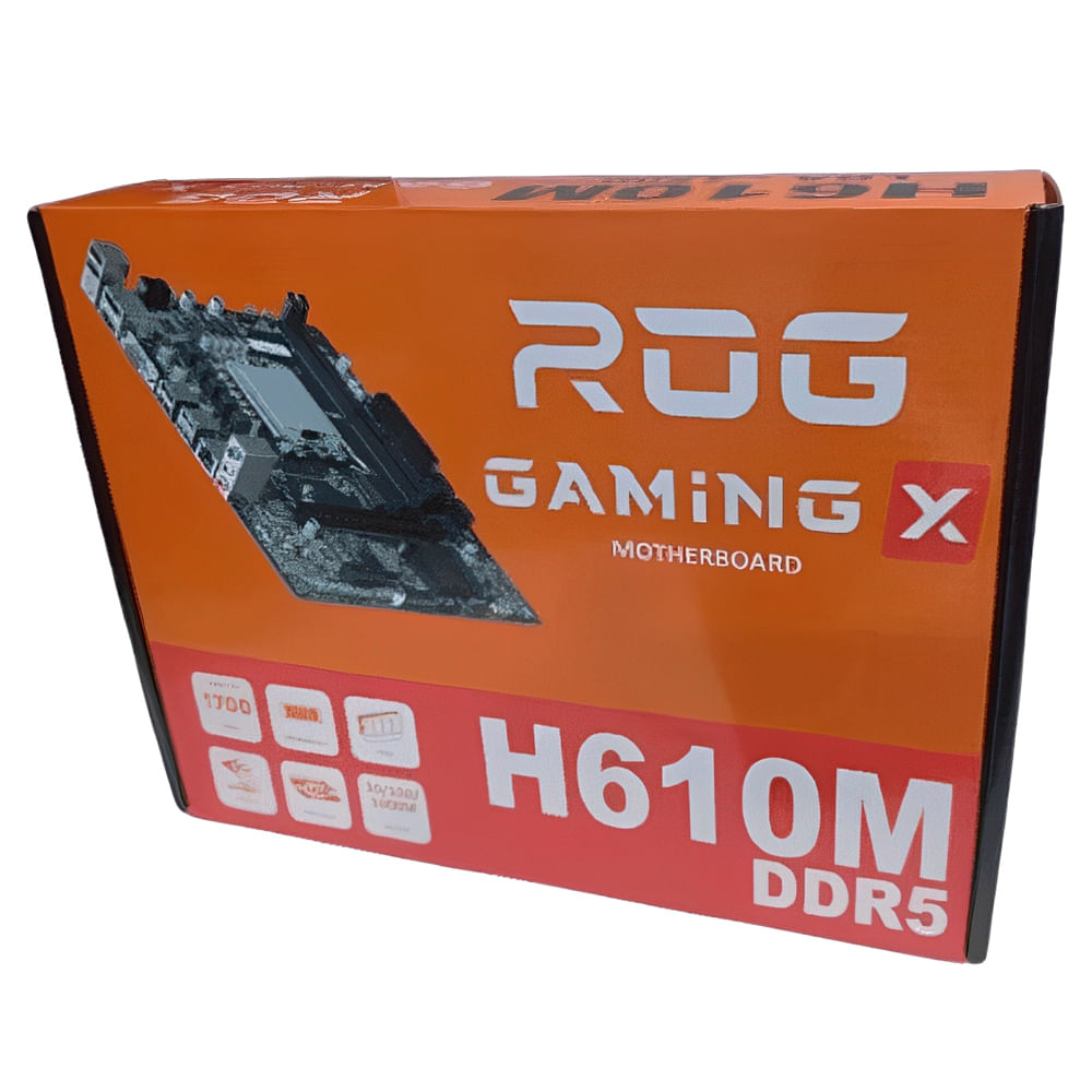 Placa madre H610M DDR5 LGA1700 ROG Gaming X, Intel H610, 96GB, micro ATX, 5600 MHz