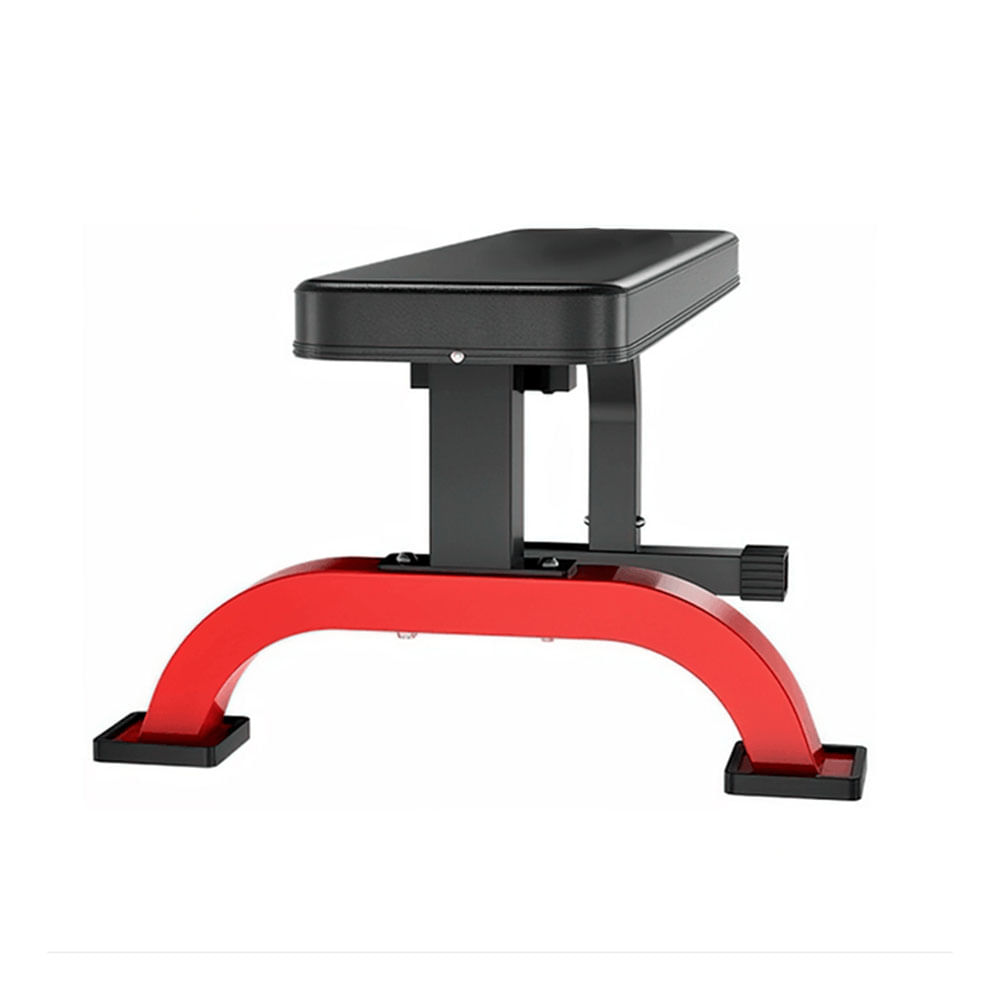 Banca multifuncional para entrenamiento en casa, resistente, ajustable, rojo