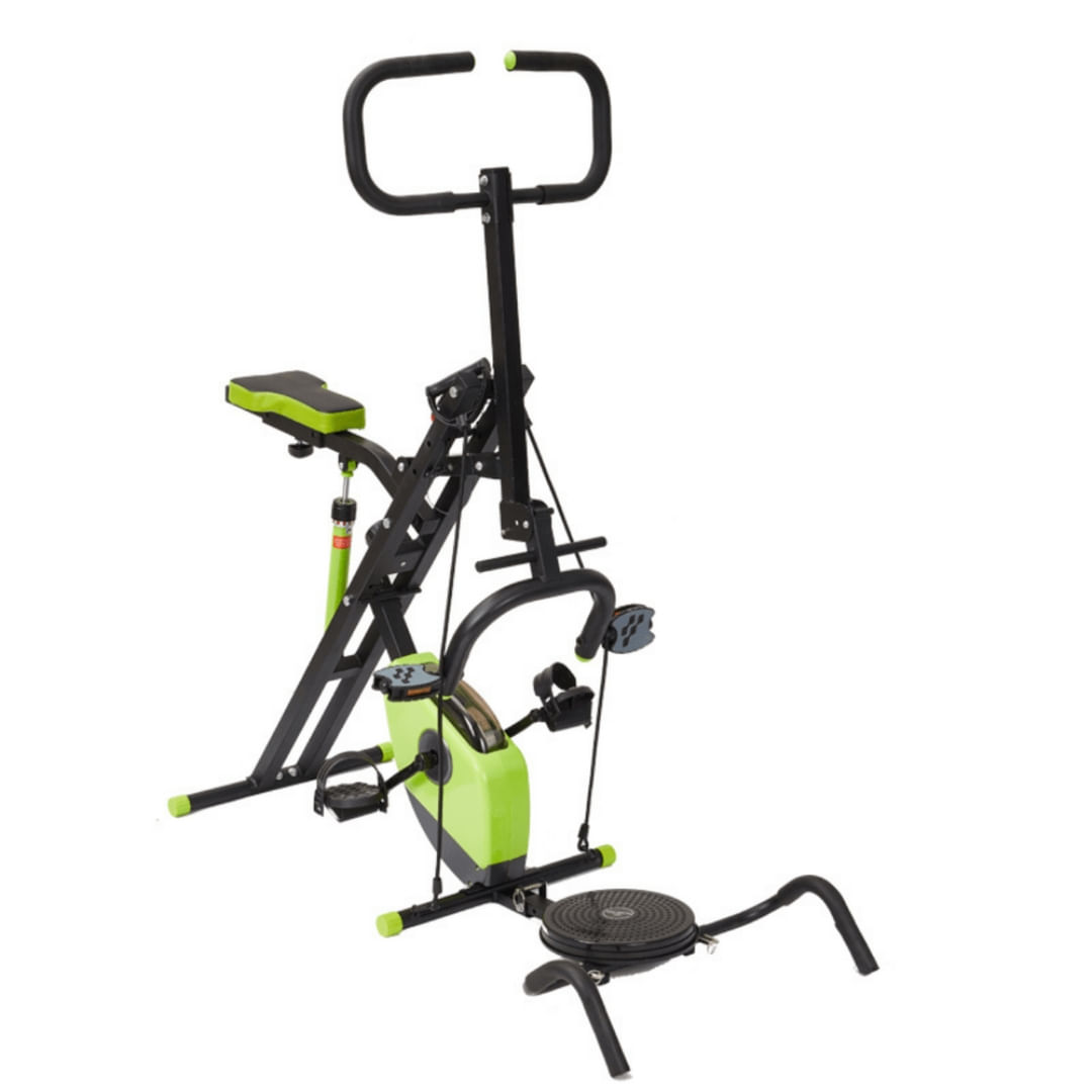 Total Crunch 5 en 1, máquina compacta para ejercicio total, entrena cardio, tonifica en casa