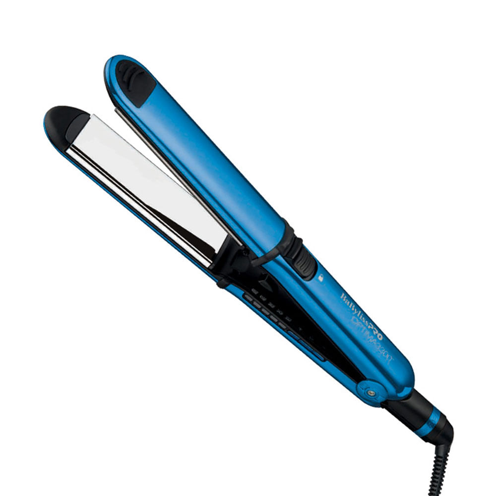 Plancha babylisspro optima 3300 cobalt 1 1/2″, temperatura de 465°F, nano titanium, combate el frizz