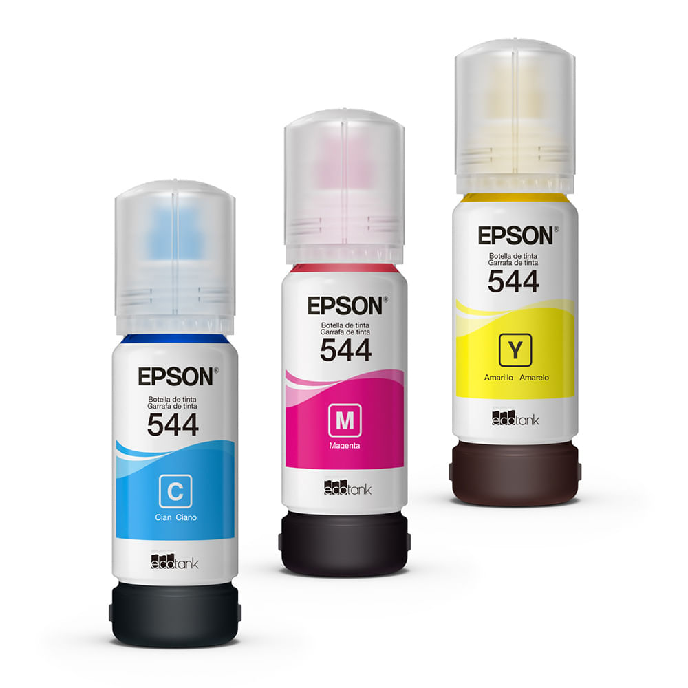 Imagen 2 del producto Pack de 3 botellas de tinta Epson T544 Cmy rinde hasta 7500 páginas a color