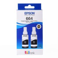 Pack de 2 botellas de tinta Epson T664 Negro hasta 8000 páginas
