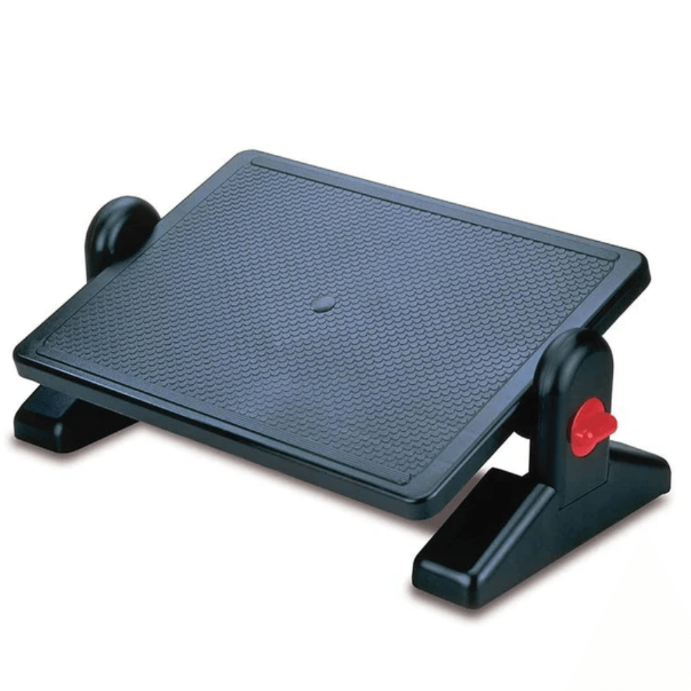 Reposapiés ergonómico ajustable de plástico ABS, alivia fatiga, mejora postura