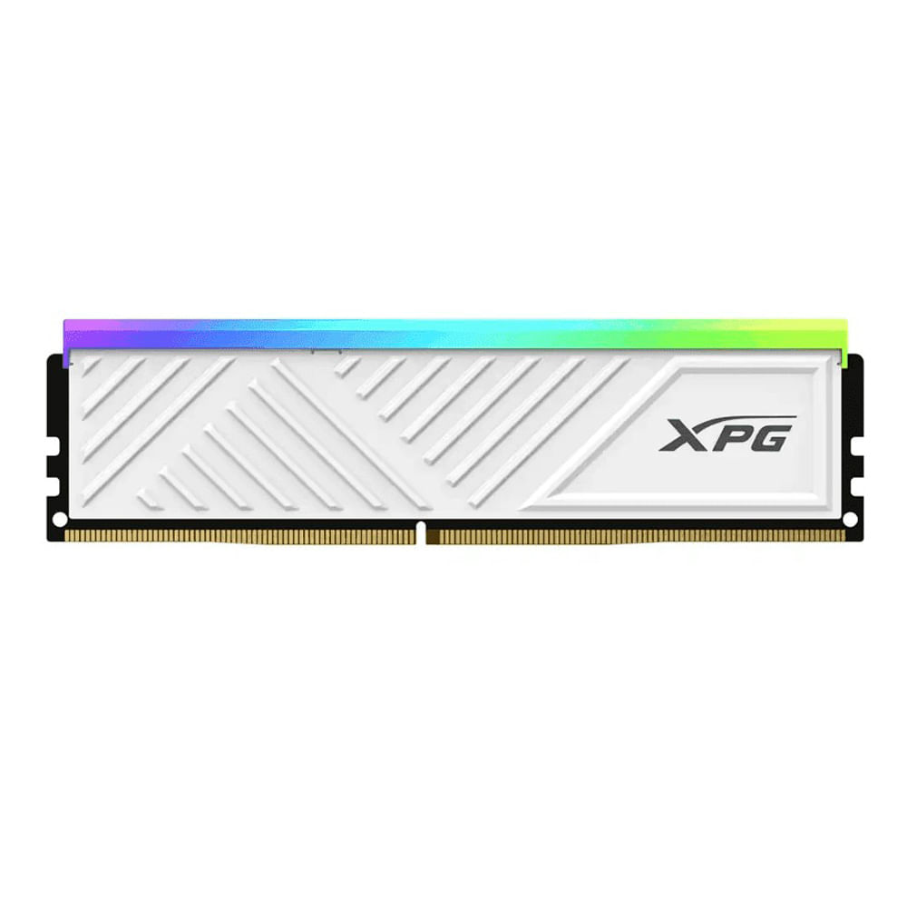 Memoria RAM XPG 8GB, 3200MHZ, D35G DDR4, RGB, blanco