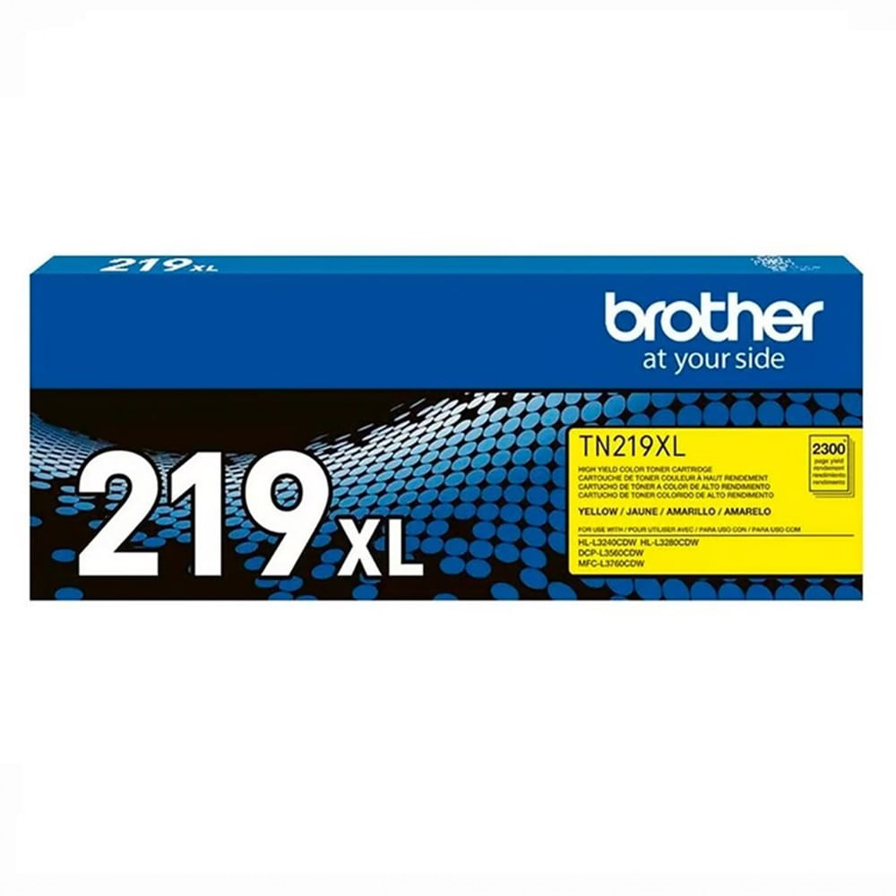 Imagen 2 del producto Tóner Brother TN219XLY, 2300 páginas (L3560, L3760, L3280), amarillo