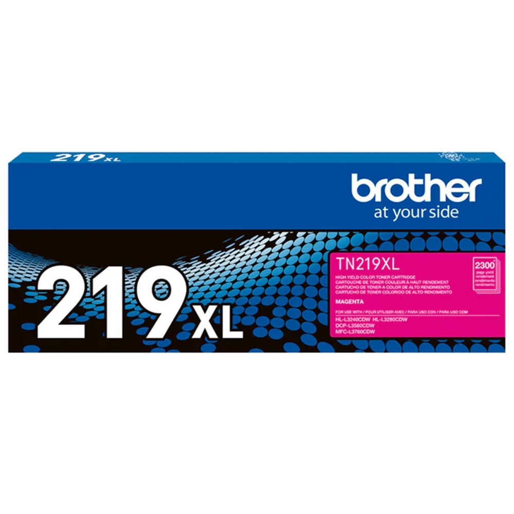 Imagen 2 del producto Tóner Brother TN219XLM, magenta, rinde hasta 2300 páginas