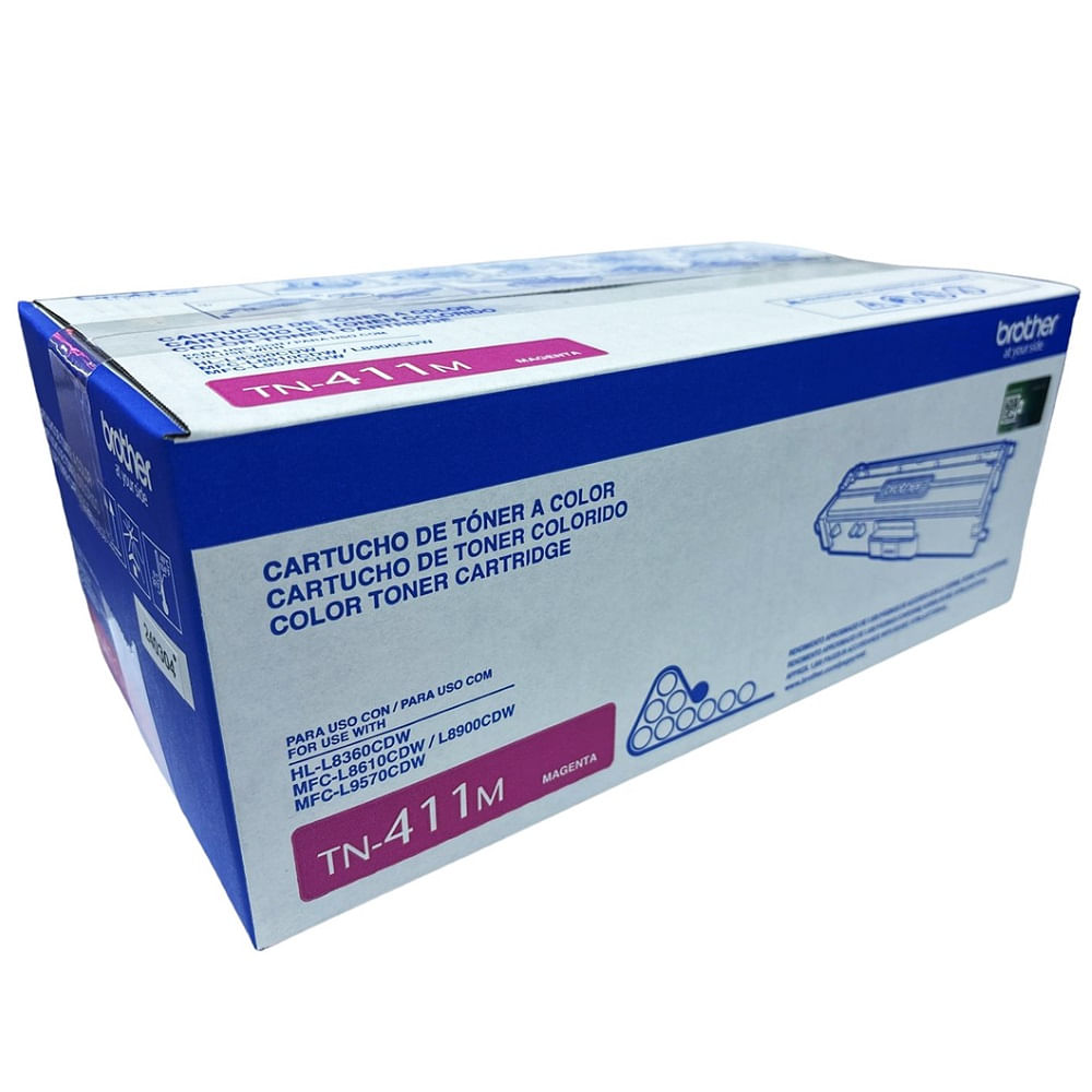 Imagen 2 del producto Tóner Brother TN-411M, 1800 páginas (MFC-L8900CDW, L8260CDW), magenta