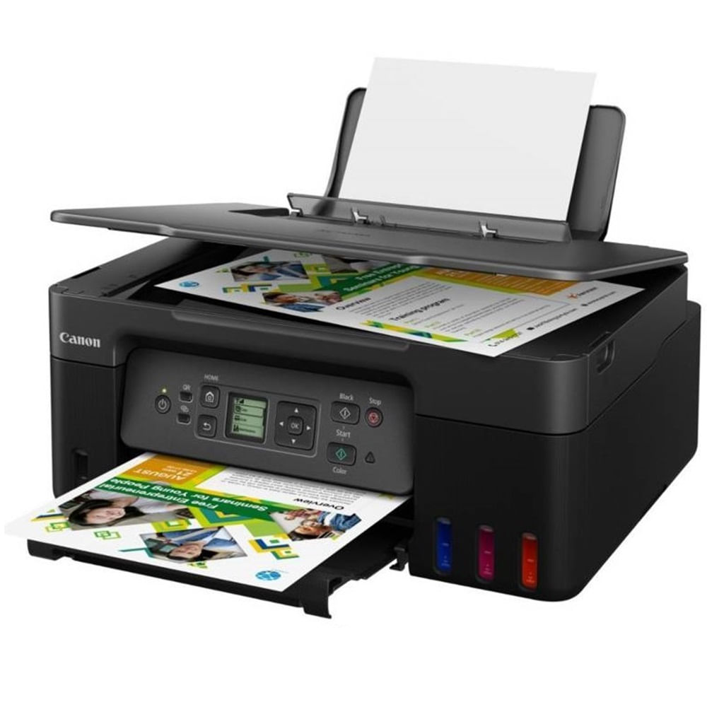 Imagen 2 del producto Impresora multifuncional Canon Pixma G3170, inyección de tinta, inalámbrica, Wi-Fi, con tanques recargables